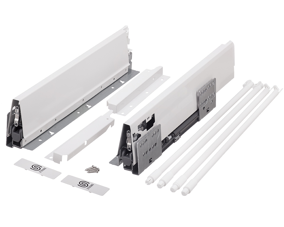 FIÓKRENDSZER STRONG BOX 204/300MM FEHÉR