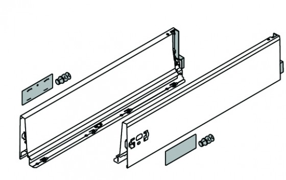 FIÓKRENDSZER BL 378K4502SA 450 MM OLDALFAL FEHÉR J+B