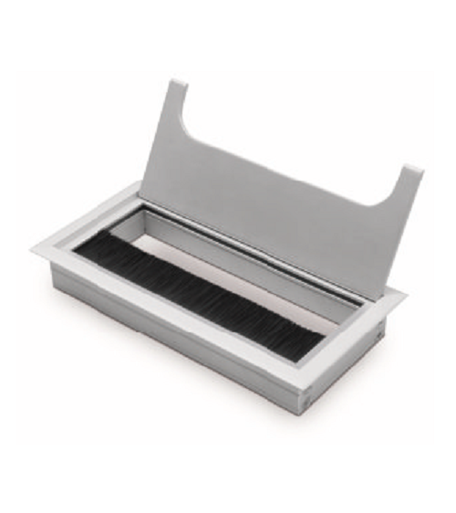 IRODAI KELLÉK KÁBELKIVEZETŐ LB-80*160-05 FÉM ALUMINIUM 80*160