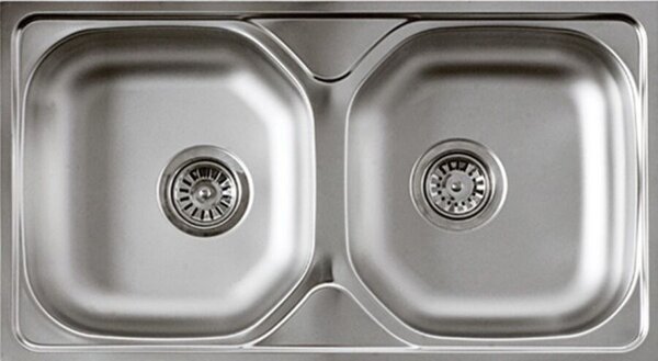 MOSOGATÓ ACÉL AE 740 C 780*440 2 MEDENCE