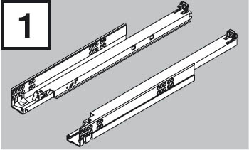 FIÓKRENDSZER BL 560H3000C TANDEM 300MM FCS PUSH